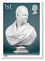 Sir Walter Scott on stamp of UK 2006