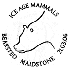 postmark showing cave bear