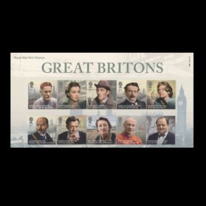Presentation Pack of Great Britons stamps of UK 2013