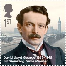 David Lloyd George on stamp of UK 2013