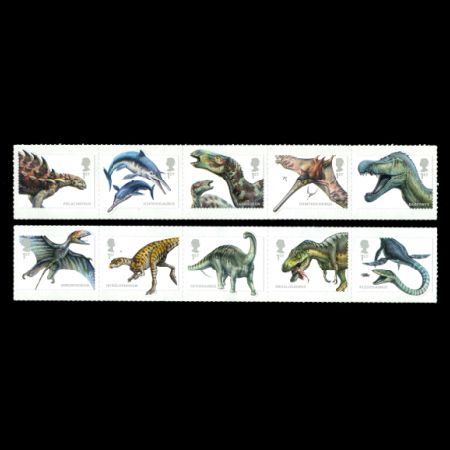 dinosaurs stamps of UK 2013