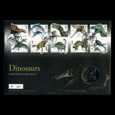 Dinosaurs on FDC of Great Britain 2013 Dinosaurs on FDC of Great Britain 2013