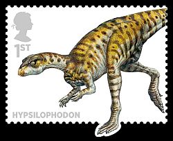 Hypsilophodon dinosaur stamp of UK 2013