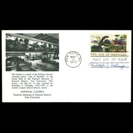 Dinosaur on Centenary of American Natural History Museum FDC of USA 1970