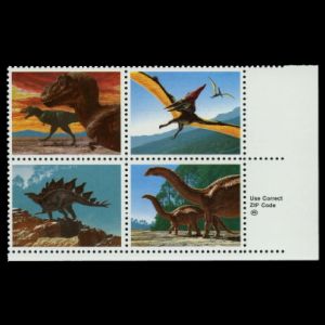 Prehistoric Animals on FDC of USA 1989