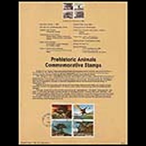 Prehistoric Animals on FDC of USA 1989