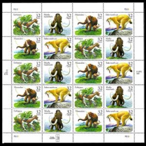 Prehistoric Animals on FDC of USA 1989