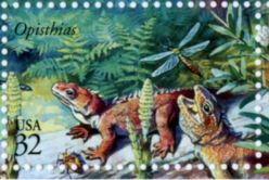 Opisthias on stamp of USA 1997