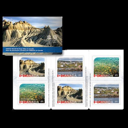 UNESCO World Heritage Sites stamps of Canada 2015