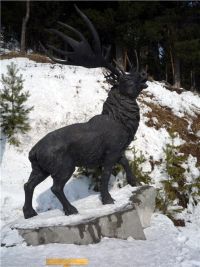 Monument of prehistoric animal in Khanty-Mansiysk