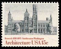 Smithsonian Institution on stamp of USA 1980
