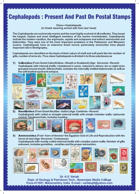 Cephalopods: Present and Past on Postal Stamps, by Dr. Ajit .V. Vartak