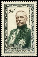 Prince Albert I of Monaco on stamp 1949
