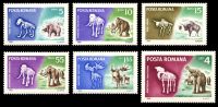 Prehistoric animals on stamps of Romania 1966