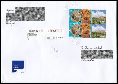 Circulated covers and cards related to Paleontology