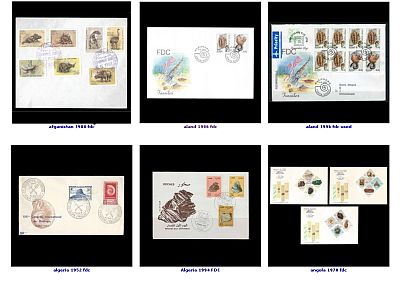 Gallery of Paleontology and Paleanthropology related FDC covers.
