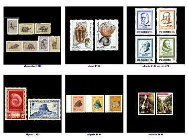 Gallery of Paleontology and Paleoanthropology related stamps