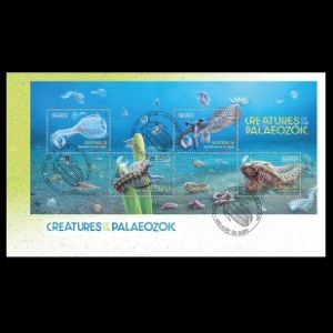 Creatures of the Palaeozoic on FDC of Australia 2026