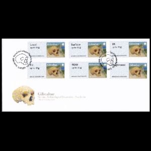 Neanderthals on FDC of Gibraltar 2025 Neanderthals on FDC of Gibraltar 2025