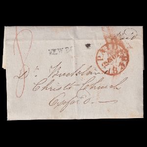Handwritten 1838 letter from Alexander Nasmyth to pioneering English geologist William Buckland