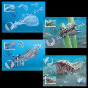 Creatures of the Palaeozoic on Maxi Cards of Australia 2026