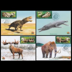 Maxicard with Paleontologic Heritage stamps of Russia 2020 - Moscow postmark
