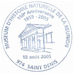 Prehistoric animals on commemorative postmark of France 2003