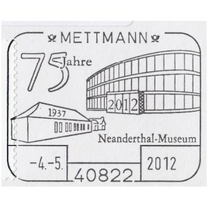 Neanderthal Museum on postmark of Germany 2012