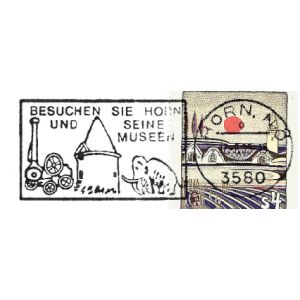 Mammoth on Visit Horm and its Museums postmark