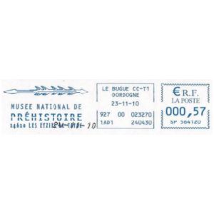 Primitive tool on commemorative postmark of France 2010