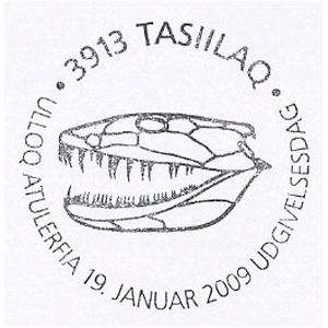 Fossil stamps on FDC of Greenland 2009