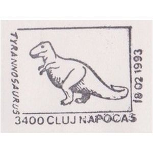 Dinosaurs on commemorative postmarks of Romania 1979
