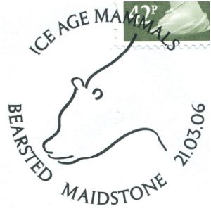 Cave Bear on postmark of UK 2006