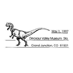 Dinosaurs on postmark of USA 1997