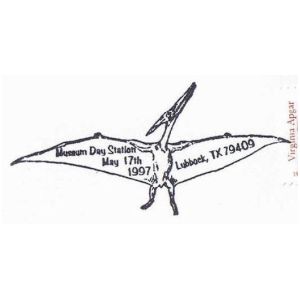 Pteranodon on postmark of USA 1997