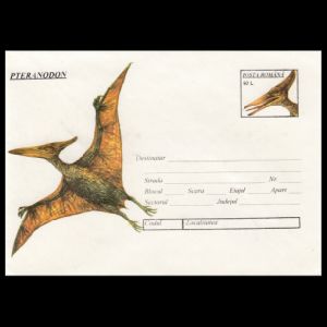 Pteranodon on postal stationery of Romania 1994
