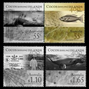 Charles Darwin's discovery stamp of Cocos Islands 2009