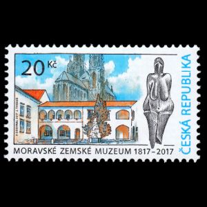 the Moravian Museum in Brno on stamps of Czech Republic 2017