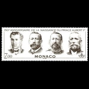 Prince Albert I on stamps of Monaco 1998