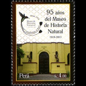 Natural History Museum on stamp of Peru 2013