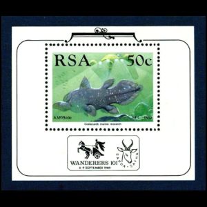 Coelacanth on stamps of South Africa