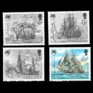 HMS Beagle on Australia Bicentennial stamps of St Helena 1986