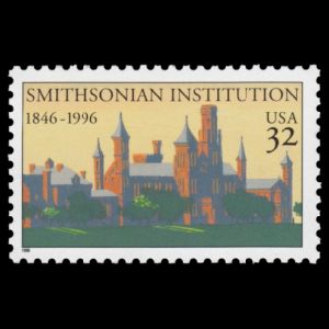 Smithsonian Institution on stamp of USA 1996