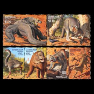 prehistoric animals on stamps of Australia 2008