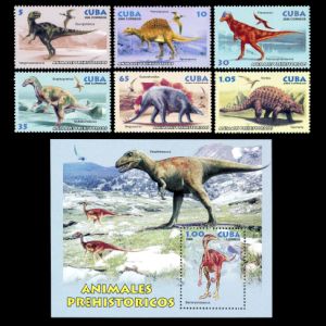 Dinosaurs on stamps of Cuba 2006