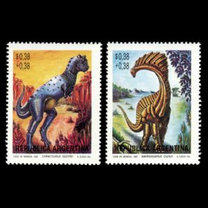 Dinosaurs on stamps of Argentina 1999