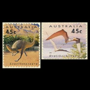 Dinosaurs on self-adhesive stamps of Australia 1993