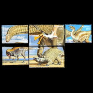 Dinosaurs and pterosaur on stamps of Australia 2022