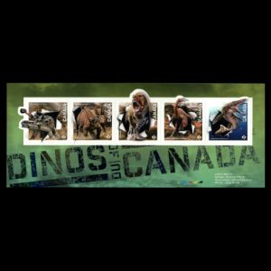 Dinosaurs and other prehistoric animals on stamps of Canada 2015