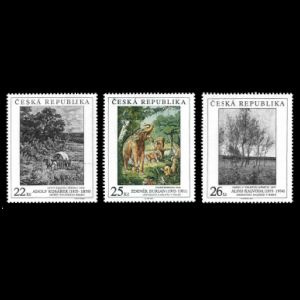 Deinotherium on works of art on postage stamps of Czech Republic 2005